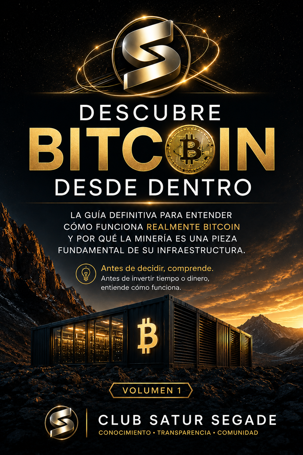 Portada del Volumen I de Biblioteca Bitcoin: Descubre Bitcoin desde dentro